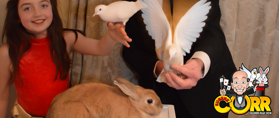 magician with rabbit meath